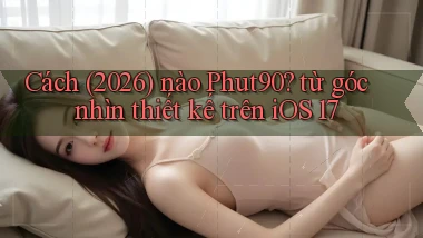Cách (2026) nào Phut90 từ góc nhìn thiết kế trên iOS 17