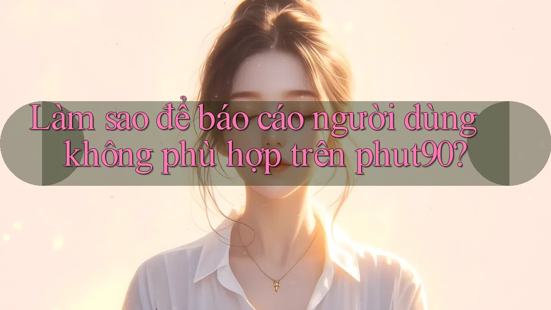 Làm sao để báo cáo người dùng không phù hợp trên phut90? Làm sao để báo cáo người dùng không phù hợp trên phut90?