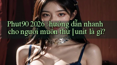 Phut90 2026 hướng dẫn nhanh cho người muốn thử unit là gì