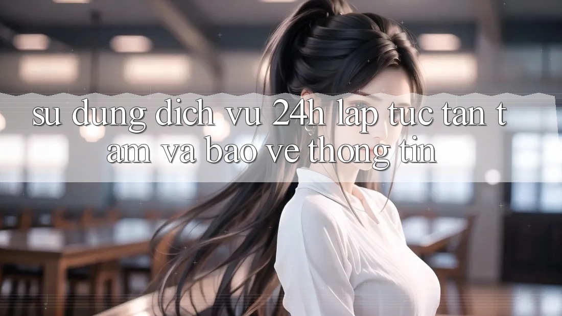 Sử dụng Dịch Vụ 24h: Lập tức, Tận Tâm Và Bảo vệ thông tin Sử dụng Dịch Vụ 24h: Lập tức, Tận Tâm Và Bảo vệ thông tin